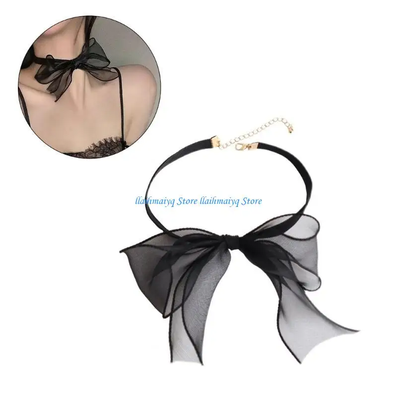 

573B Bowknot Choker Bowtie Choker Lolit Choker Bow Choker Necklace Choker