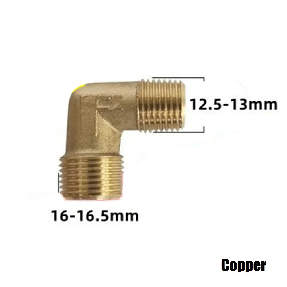 Copper Air Compressor Elbow 90 Degree Relief Threaded Pipe Air Pump Elbow Fittings For Oil Free Air Compressor Accessories