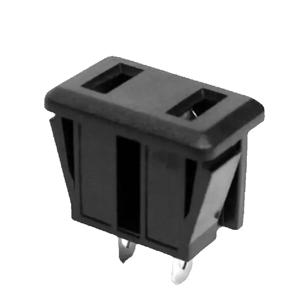 5/20/50pcs Black 2pin US Industry Panel Power Outlet Japan American Electrical AC Power Socket 250V 10A 2 prong Inlet Receptacle