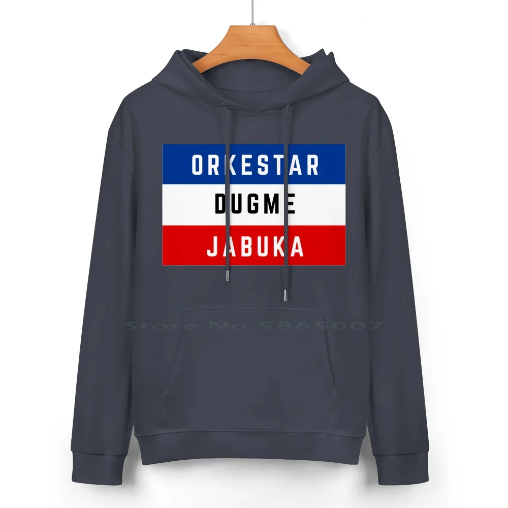 Yugoslavian Flag-Bijelo Dugme , Plavi Orkestar , Crvena Jabuka Balkan Pure Cotton Hoodie Sweater 24 Colors Balkans Flag