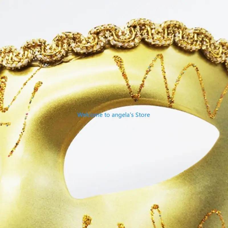 X4YC Handgeschilderd masker Halloween-kostuumaccessoire voor dames en heren Maskerade Halloween