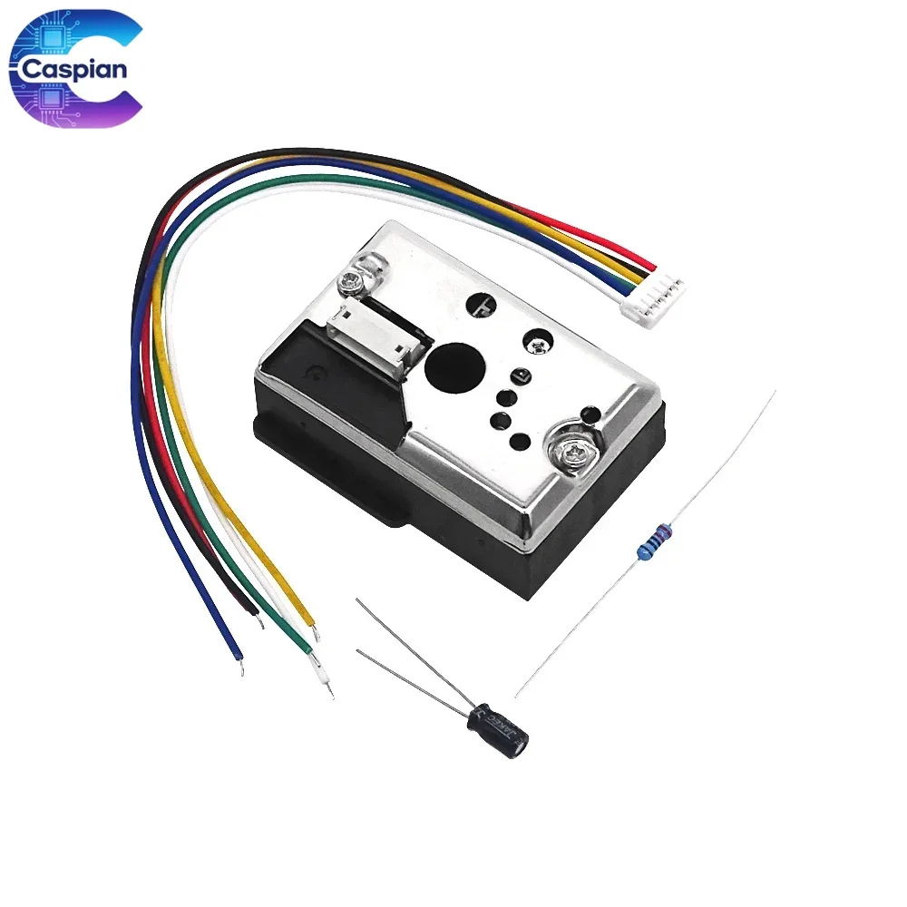 10Pcs Compact GP2Y1014AU0F Optical Dust Sensor GP2Y1010AU0F Compatible Smoke Particle Sensor with Cable