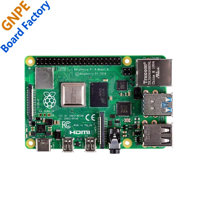 Raspberry Pi 4 Model B Kit With White-Red Case 1GB/2GB/4GB/8GB RAM