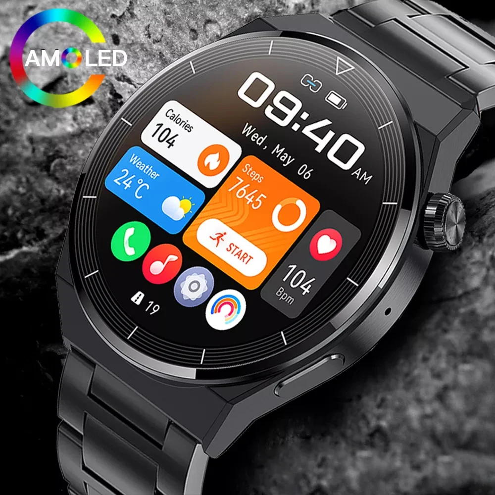 

Умные часы мужские GT3 Pro AMOLED с экраном 2023*390 HD, пульсометром и Bluetooth