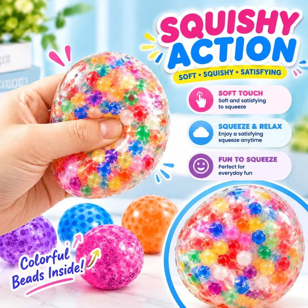Fidget Toys Sensory Stress Balls 10 Pack Adults Kids Autism Relief Squishy Ball 3 5cm ADHD Anxiety Calming Sensory Toy
