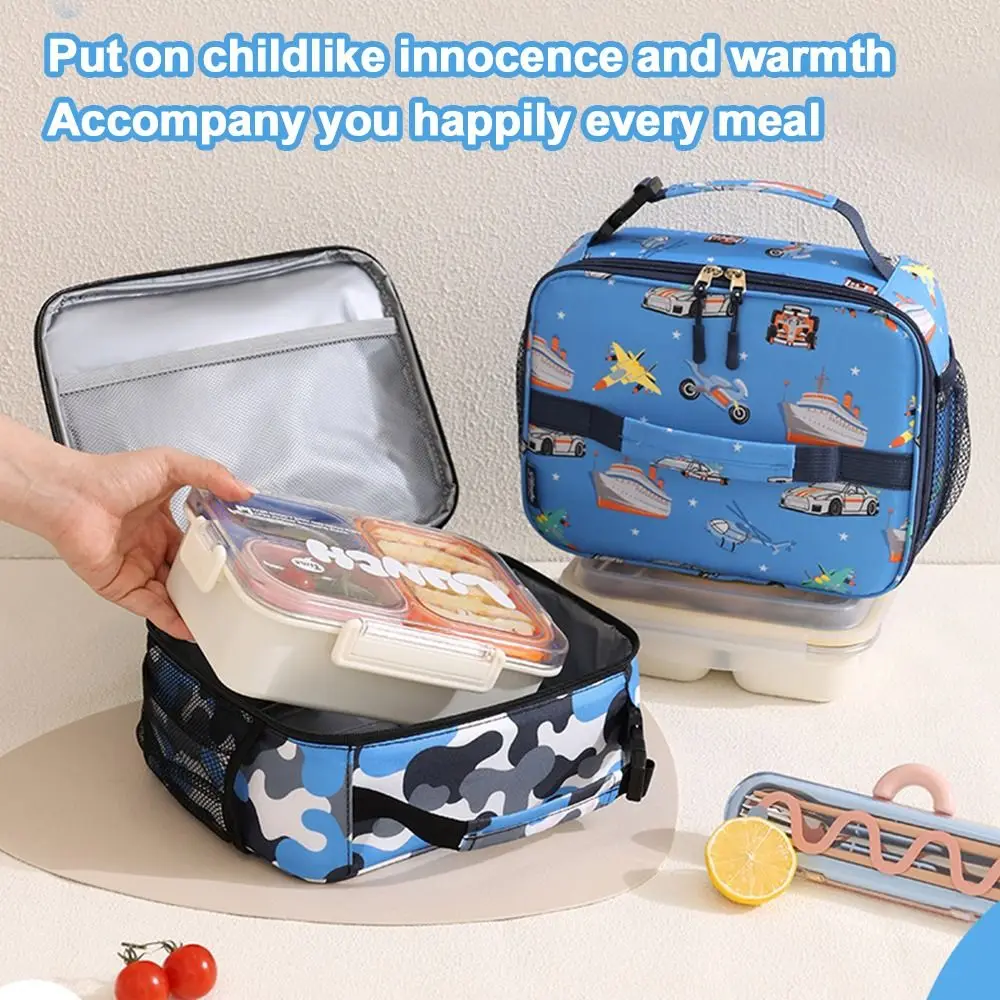 Langlebige Große Kinder-Lunchbox Wasserdichte Auslaufsichere Schüler-Kühltasche Verstärkte Tragbare Tragetasche für Schüler – Detail 1