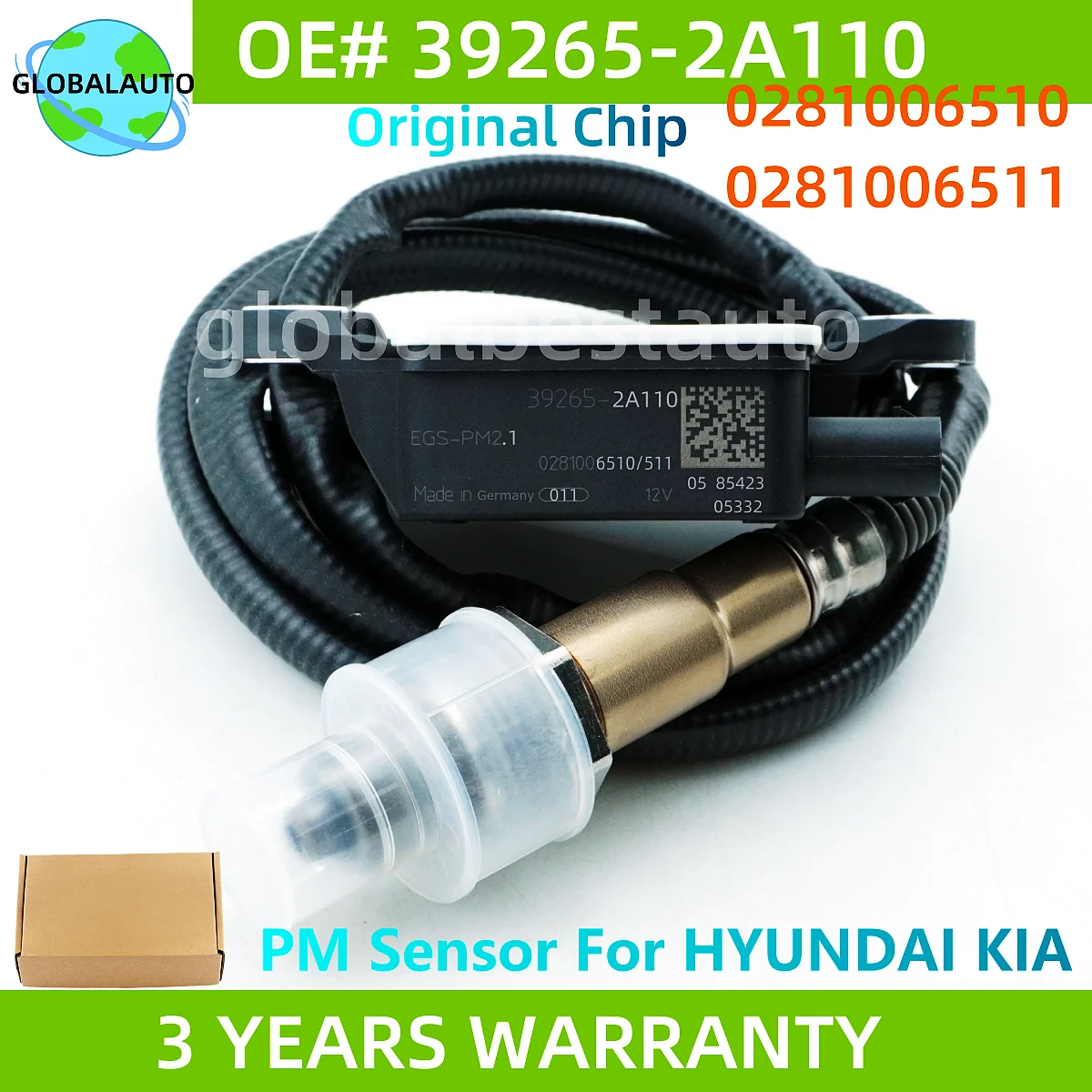 

39265-2A110 392652A110 NEW Particulate Matter PM Sensor For KIA RIO Hyundai i20 ACCENT H100 Porter 0281006511 0281006510