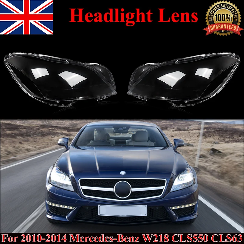 

SAIQINGSP For Mercedes Benz CLS Class W218 2010-2014 Headlight lens Polycarbonate Car Accessories Tools