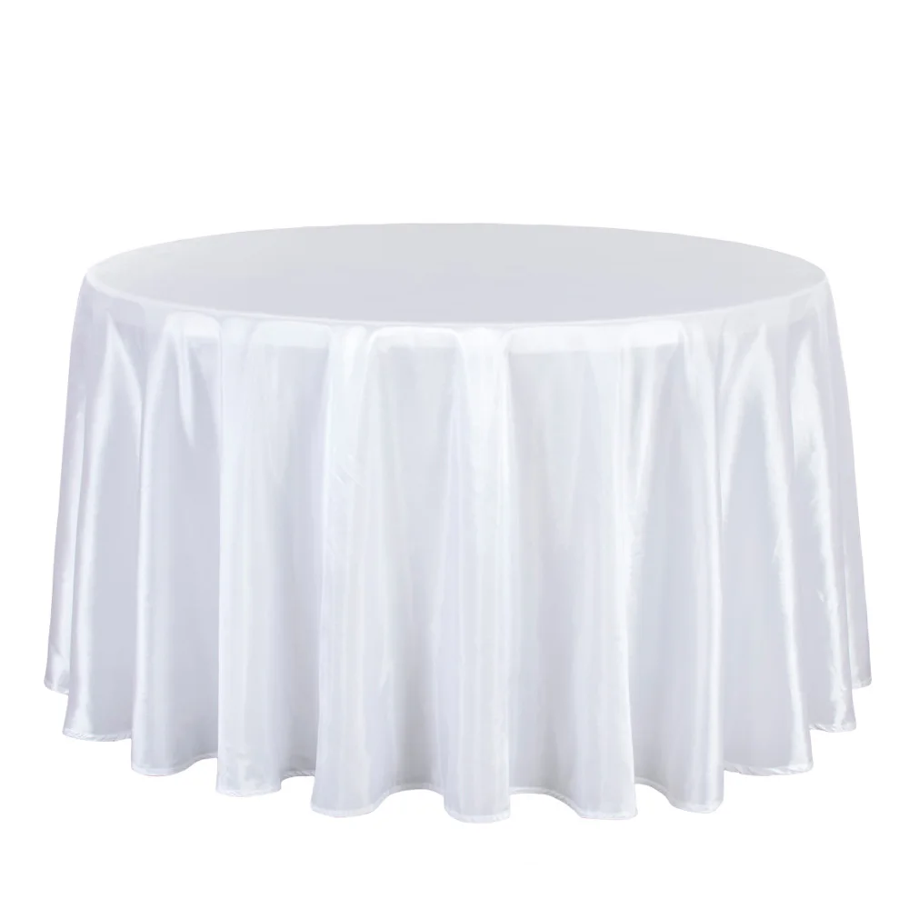 260cm/102inch Thin Tablecloth Round Hotel Party Wedding Table Covers Blue Red White Table Cloths Square Table Overlay Decor