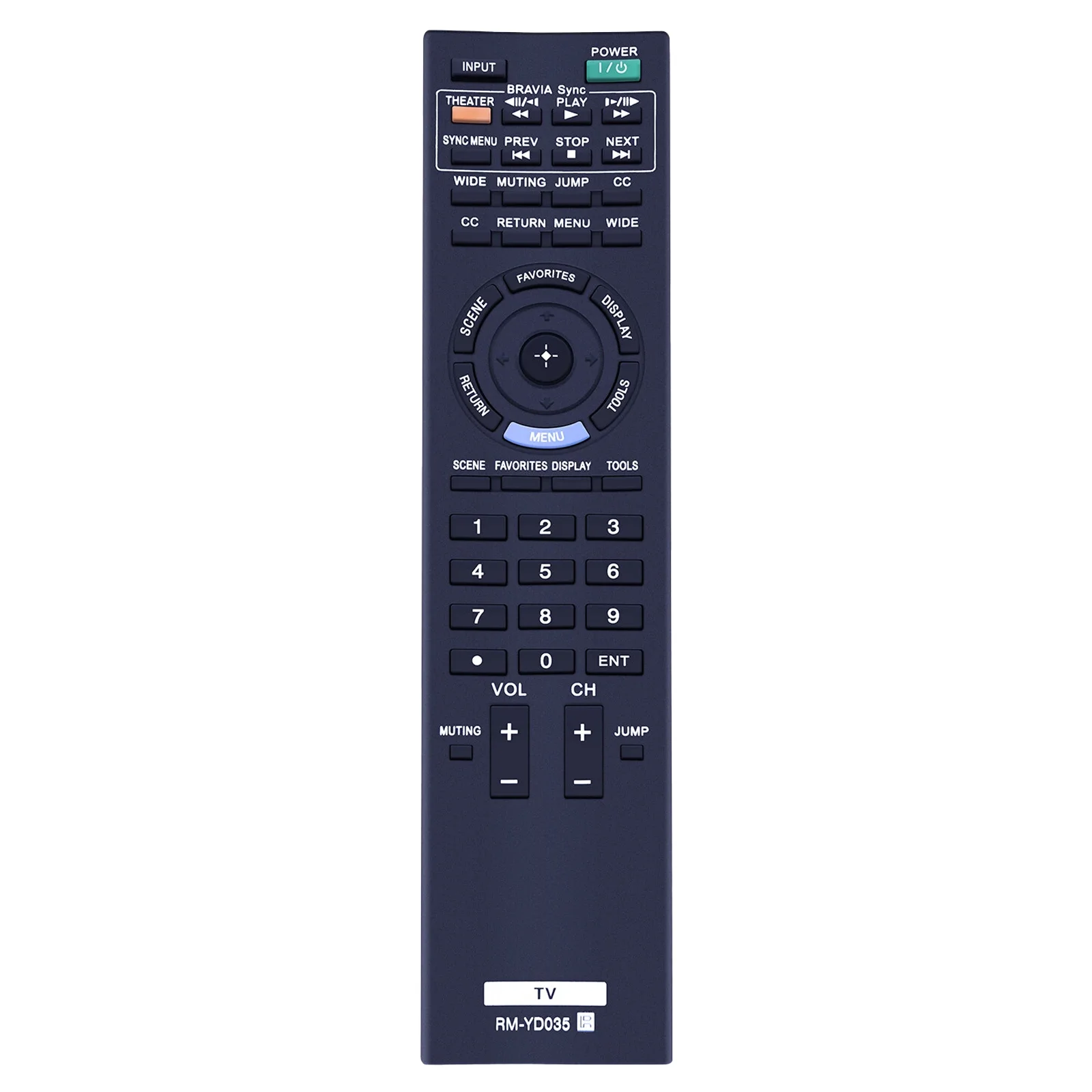 Replacement RM-YD035 RM-ED022 RM-ED036 RM-GD005 Remote Control Compatible with Sony Bravia TV KDL-22BX300 KDL-32BX300 KDL-46EX4