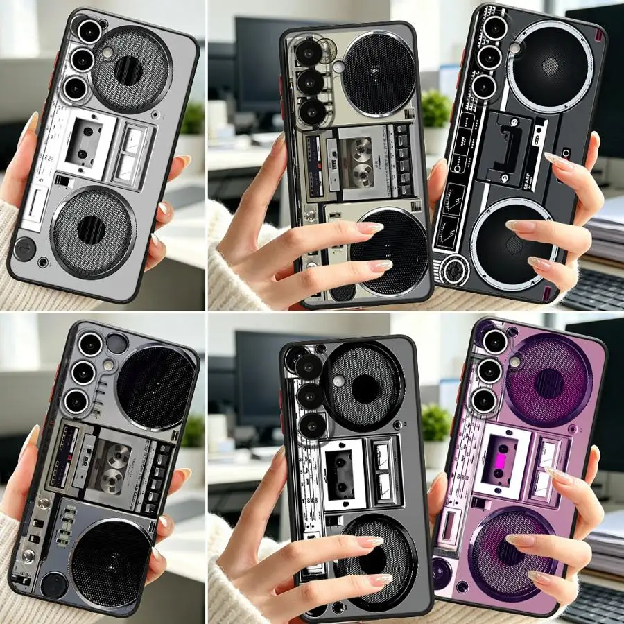 Case for Samsung Galaxy A57 A17 A52 A54 A53 A72 A35 A34 A36 A33 A14 A23 A56 A55 A16 A15 Phone Cover Retro Tape