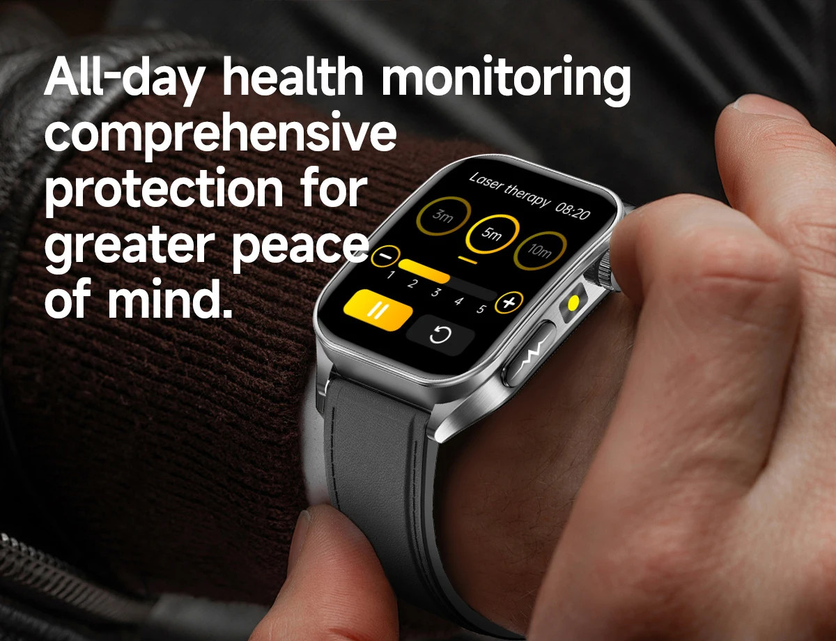 Smartwatch Avec Ecg Et Analyse De Santé Par Laser Dual-probe_voghion.com
