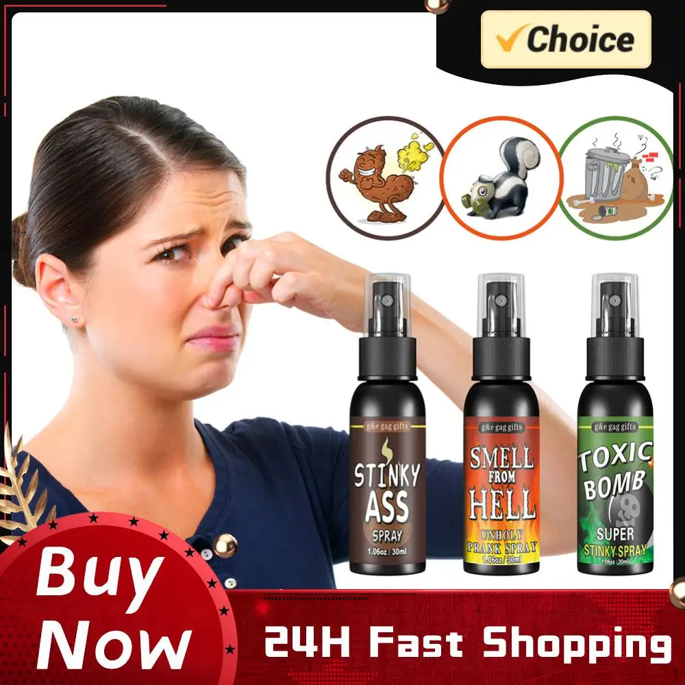 30ml Fart Spray Prank Joke Plastic Fart Gag Spray Party Supplies Terrible Stinky Fart Spray for Adults Kids Halloween Funny Toys