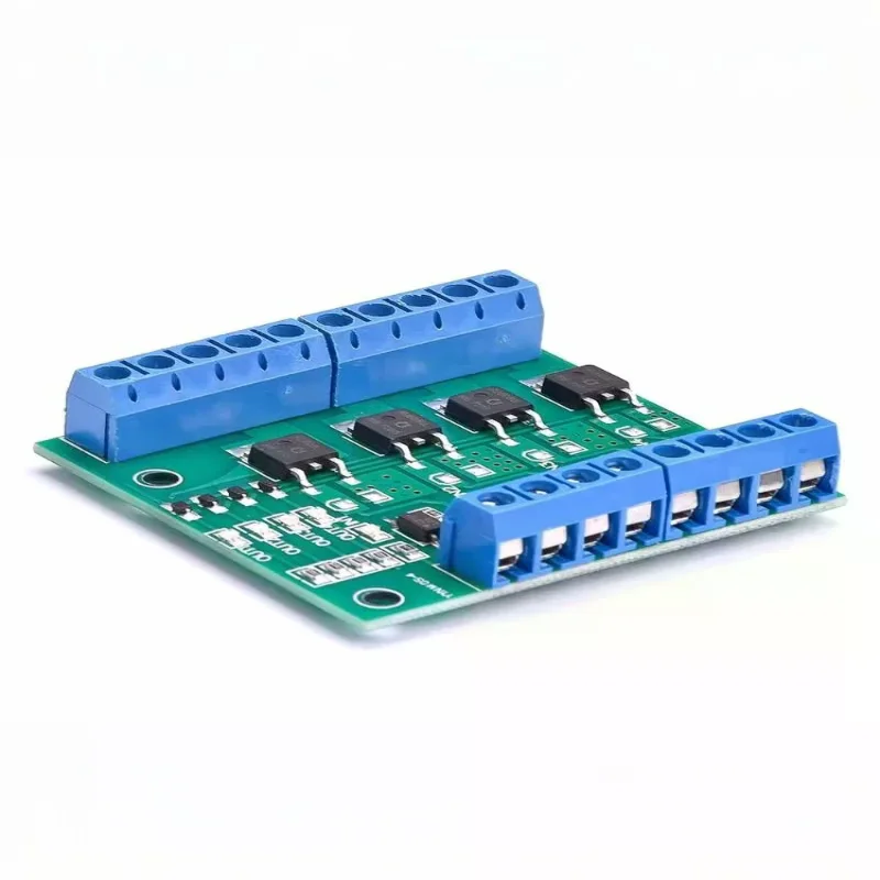 1 قطعة Optocoupler معزولة لوحة للقيادة للإضاءة LED وتحكم في محرك التيار المستمر 4-قناة PWM MOSFET التبديل تحكم