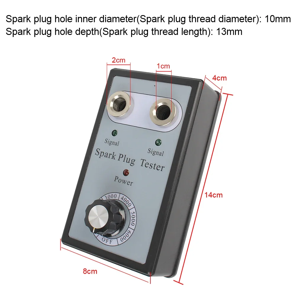 Tester układu zapłonowego detektora cewki samochodowej narzędzie testowe diagnostyczna przewodu Tester świec zapłonowych podwójny otwór Tester