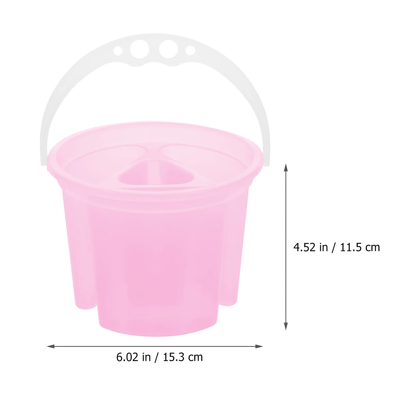 2Pcs Artist Brush Basins Plastic Painting Buckets Brush Cleaner Color Mixing Palettes Portable Painting Water Containers