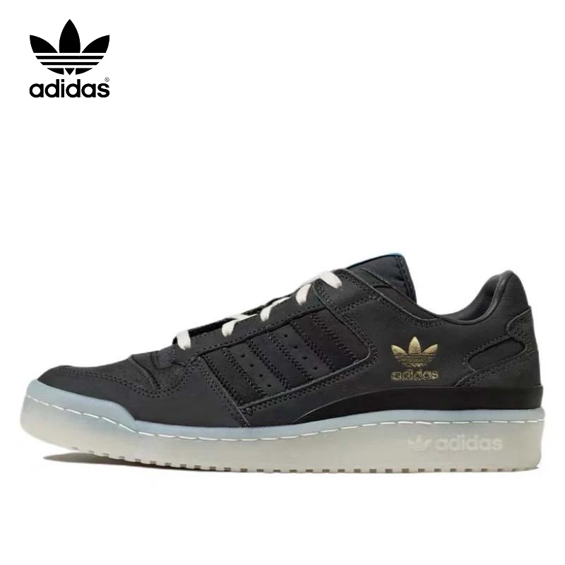 

Обувь Adidas Originals FORUM из низкой кожи, противоскользящая, износостойкая, легкая, с низким вырезом для мужчин и женщин темно-синяя