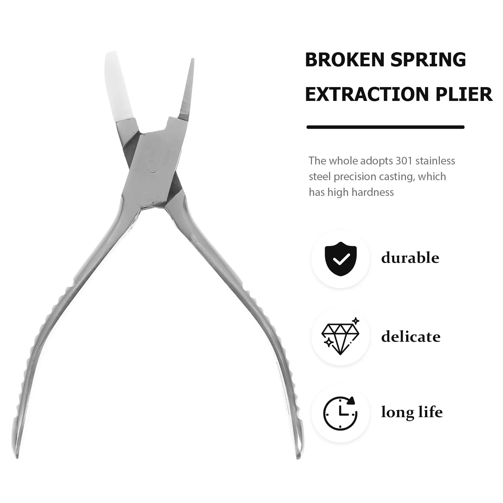 

1pc Wind Instrument Repair Tool Broken Spring Removal Plier Durable Spring Needle Installation Tool For Saxophone Flute Trumpet