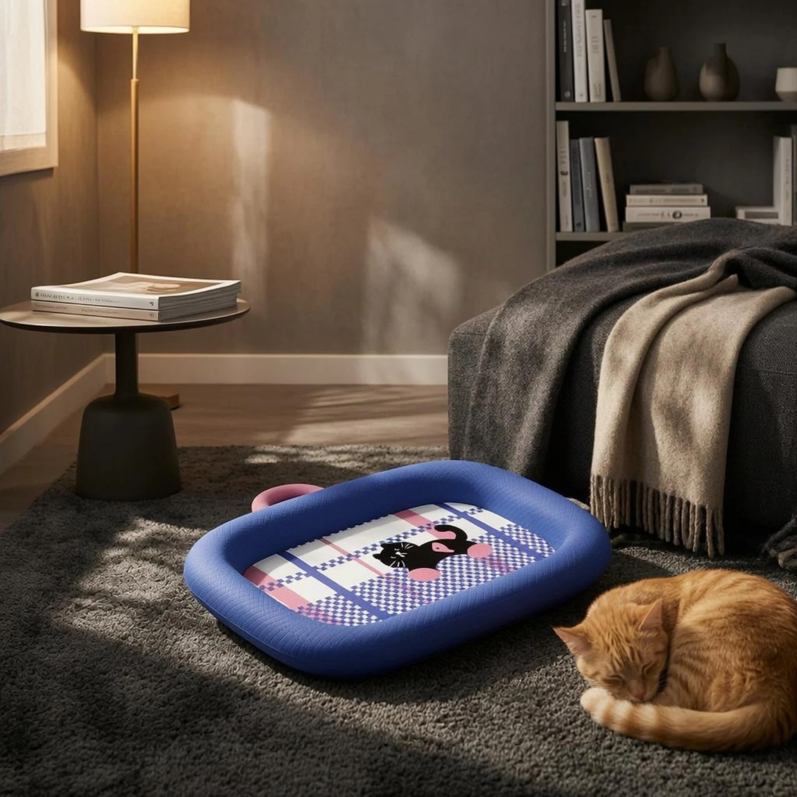 rectangular-pet-bed-raised-sides-quilted-pet-bed-resting-nest-flat-center-textured
