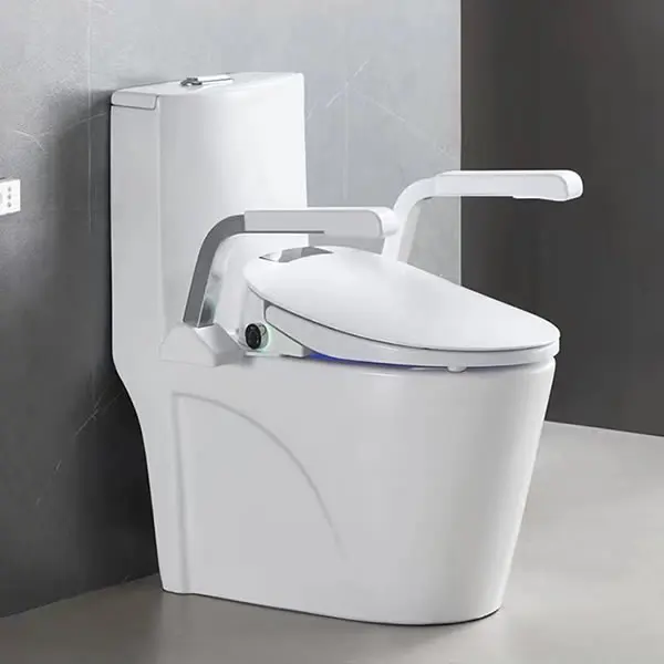 High-end Self-flushing Smart Toilet with Hygiene Features and Smart Home Compatibility
