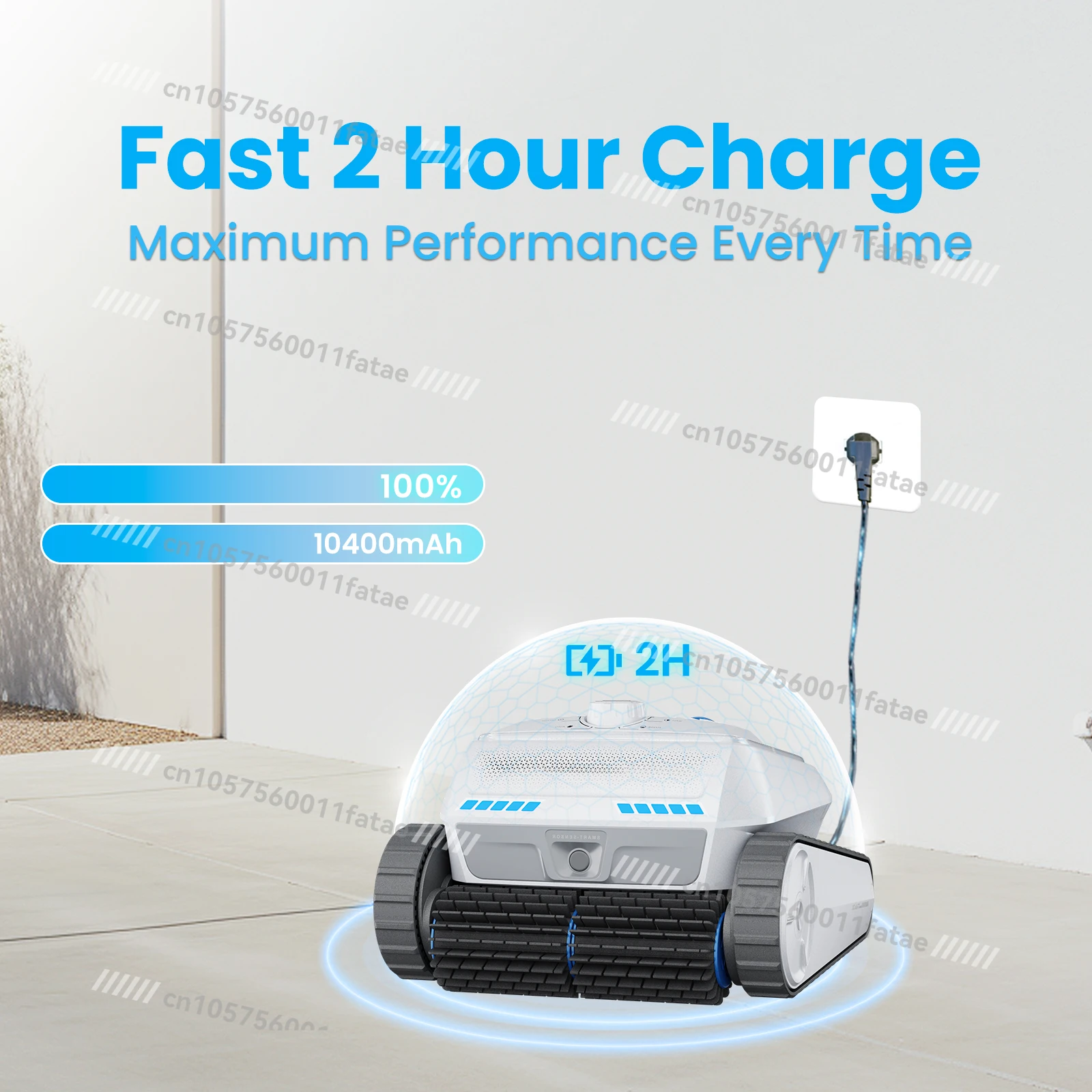 Cordless AI Pool Cleaner Automatic Clambing Wall Robotic Swimming Clean Water Surface Ultrasonic Underwater Robot Vacuum