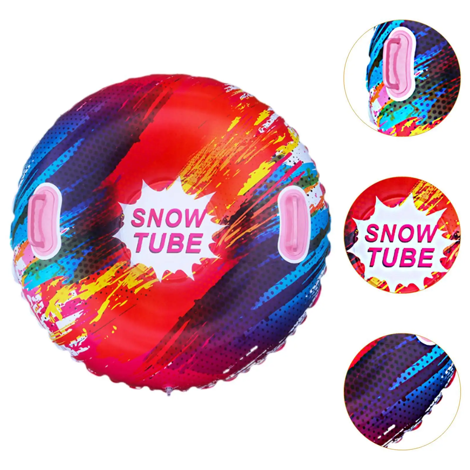 Tube à neige gonflable portable, traîneau à neige, jeu de traîneau, vacances, fête, activités familiales, hiver, degré d'usure, 95 cm