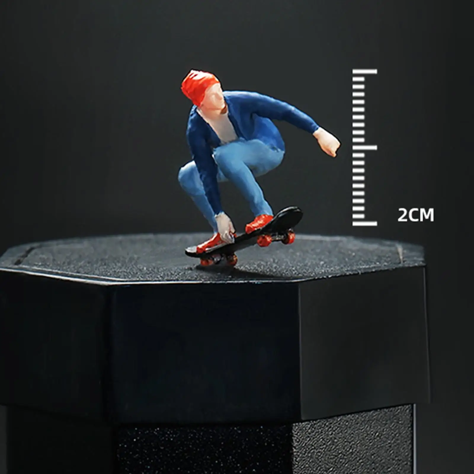 Figurine l'inventaire Skateboard Boy, décoration de jardin Fariy Butter House, 1/64