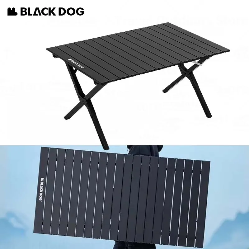 

Naturehike-BLACKDOG Folding Table Camping Portable Egg Roll Table Aluminium Alloy/Carbon Steel Stable Large Outdoor Picnic Table