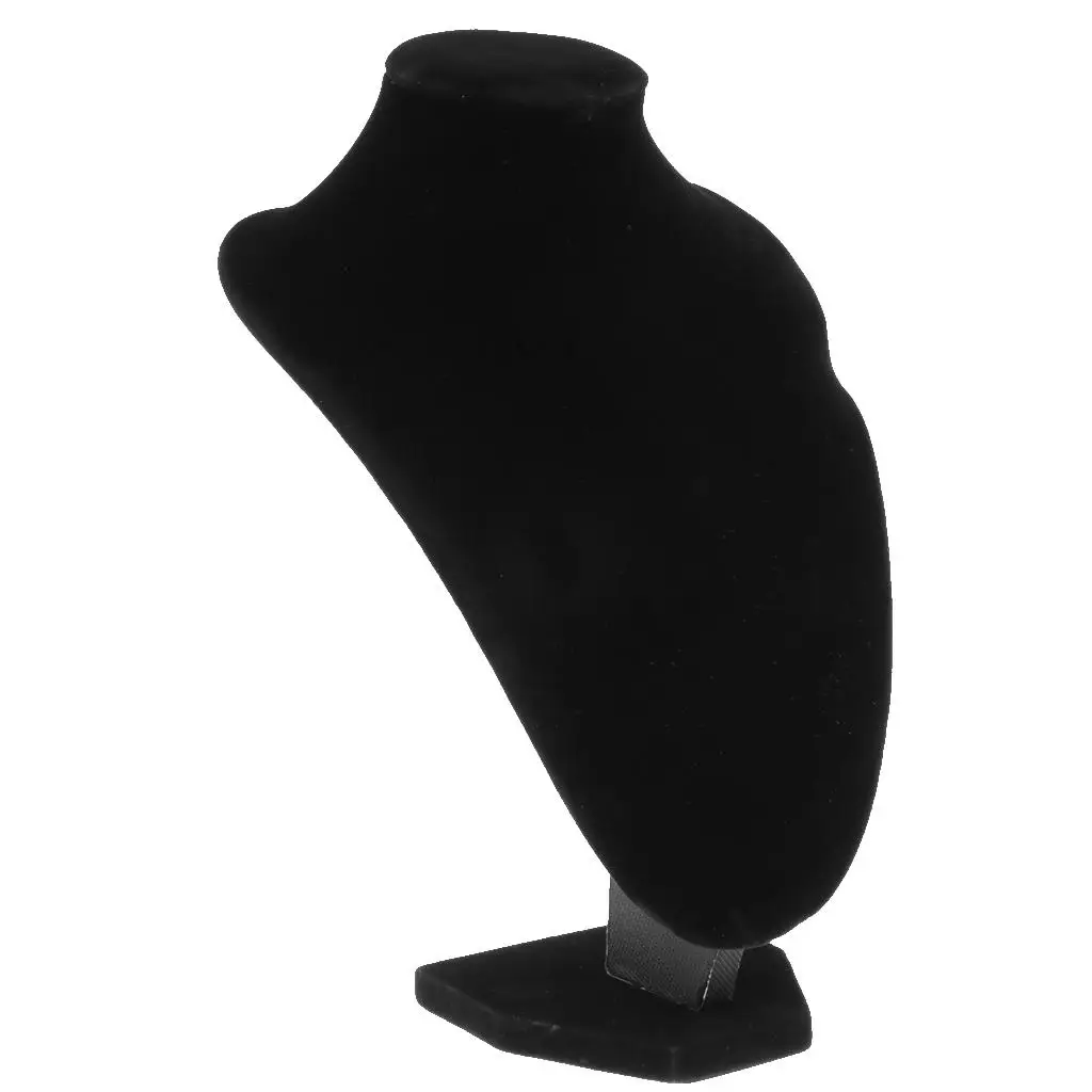 Velvet Jóias Display Bust Mannequin Stand, Colar Titular, Pingente Rack, 4 Tamanhos