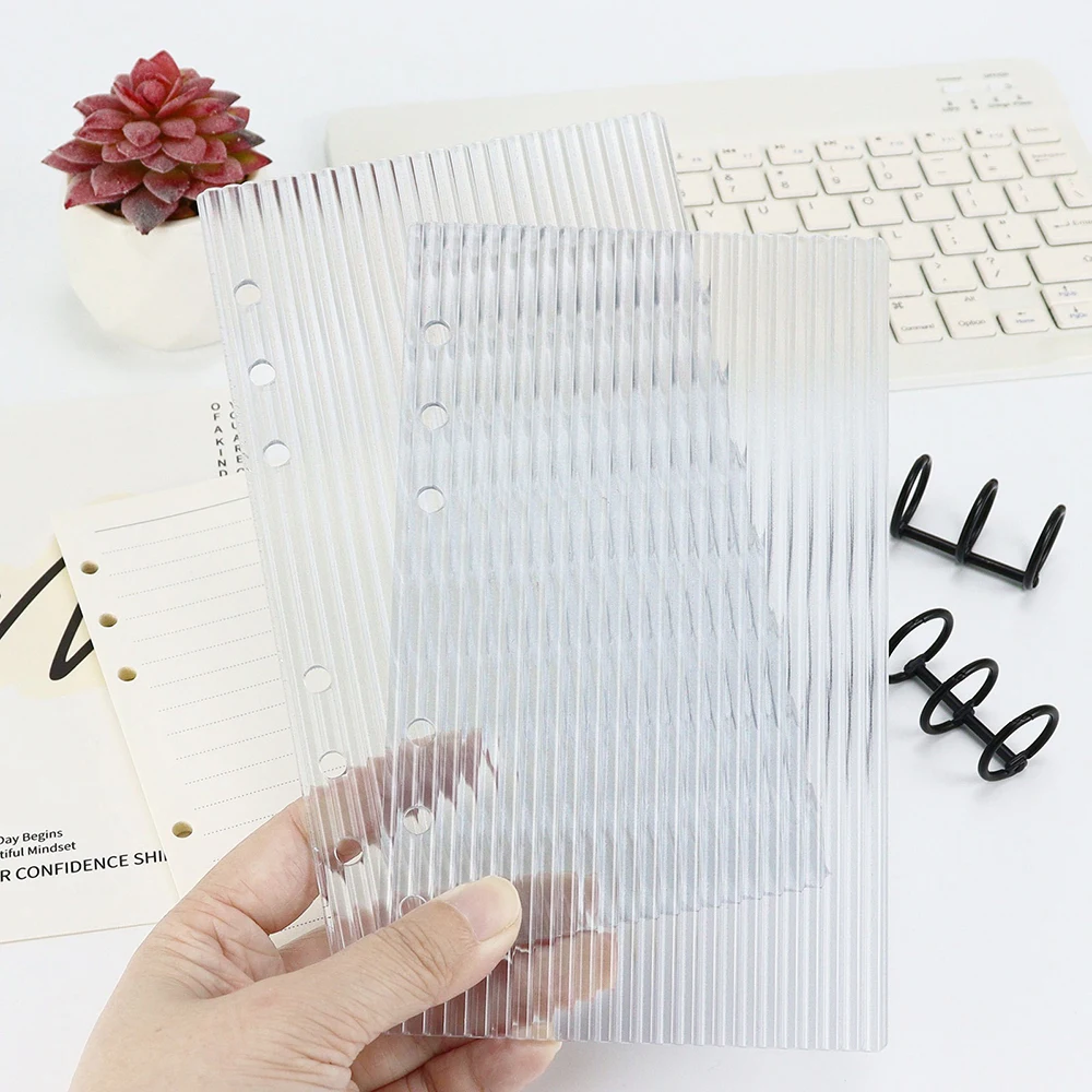 a6-rosa-branco-acrilico-folha-solta-pasta-capa-diy-conta-livro-diario-planejador-material-de-papelaria-de-escritorio