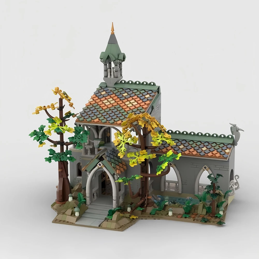 

New MOC Classic Movie Scene Forest Pavilion Castle Model Building Blocks DIY Modular Assembly Children's Toy Boy's Birthday Gift