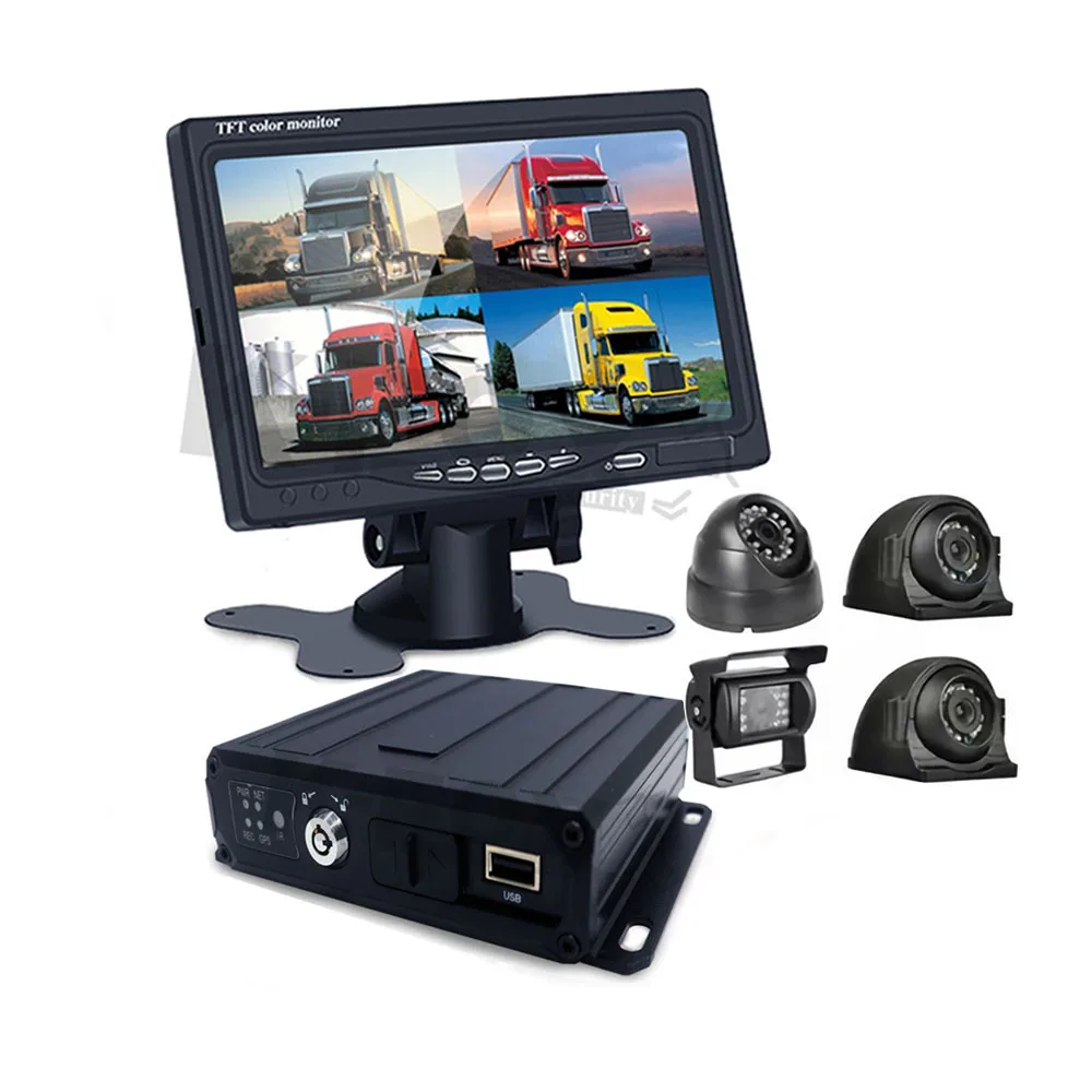 【Hot Selling】Hot Sale 7 Inch Car Video Recorder 24V Truck 360 Degree Bird View  System Recorder Dvr Security System