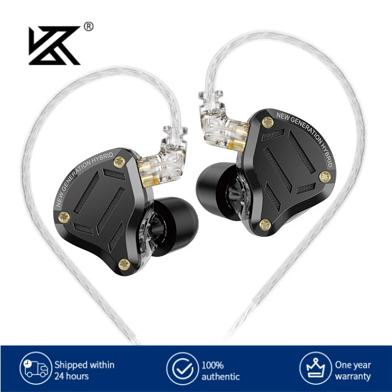 

KZ ZS10 Pro 2 Earphones HIFI in Ear 4BA+1DD Earbud 4-Level Tuning Switch Headphone 2PIN Cable ZS10PRO2