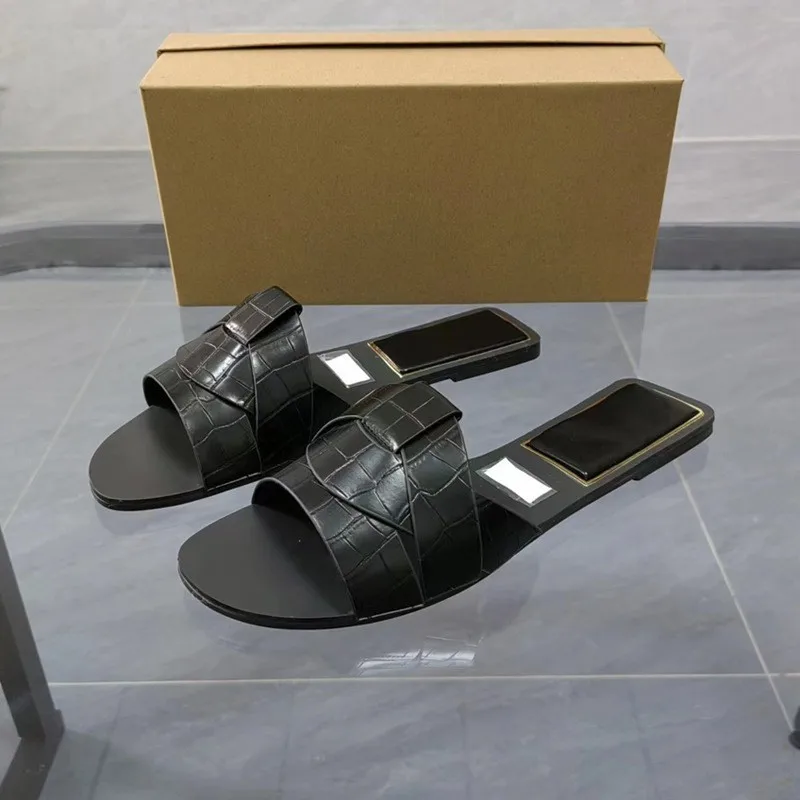 

2024 New ZA Flat Cow Leather Sandals with Flip-flops Open Toe After The Empty Beach Shoes To Wear Lazy Shoes