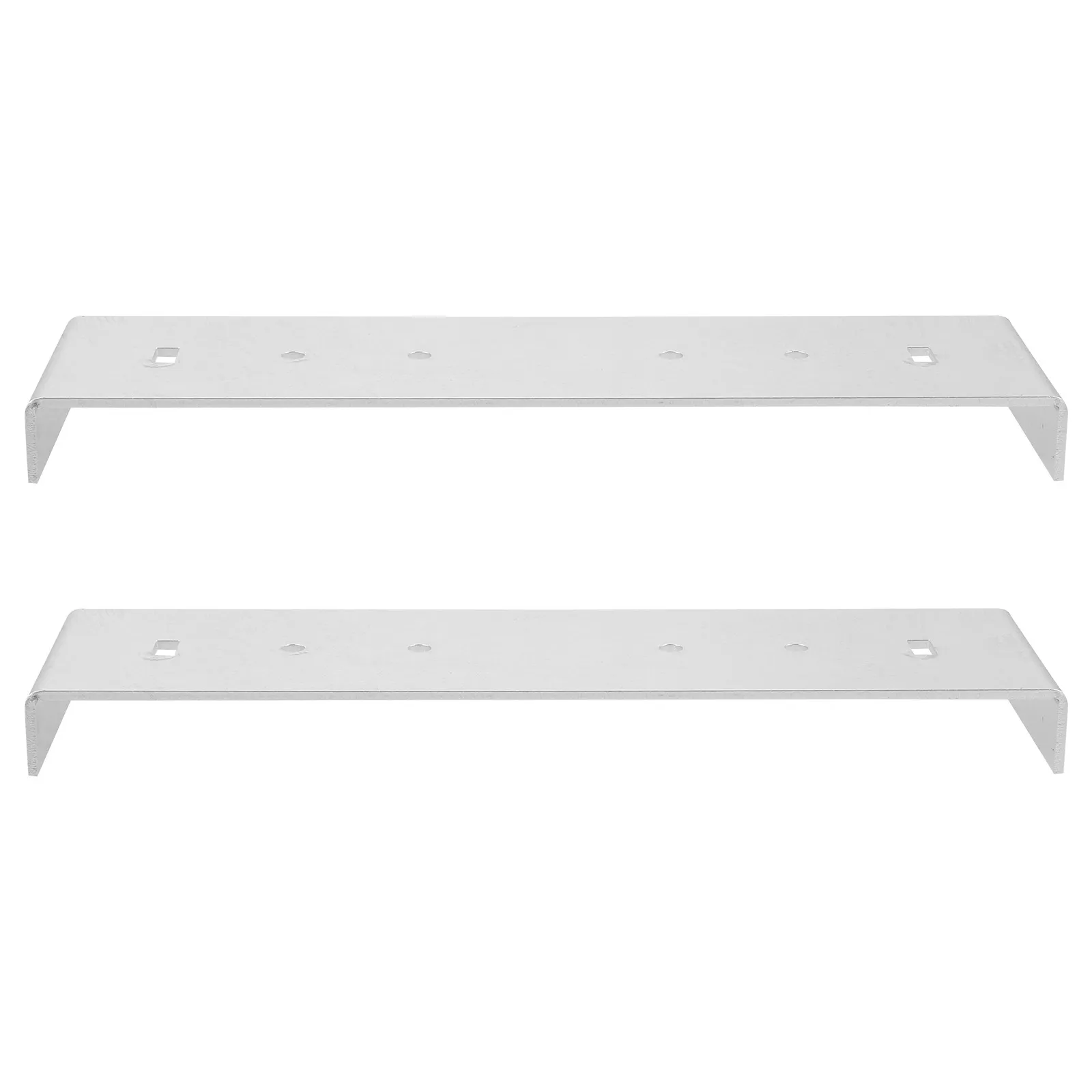 2Pcs Metal Mailbox Mounting Bracket Repair Kit Wide Compatibility for Floor Width Mailbox Easy Install Mounting Repair Kit