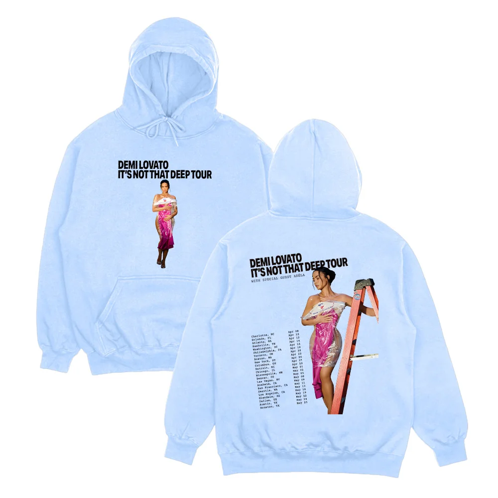 ديمي لوفاتو ليس هذا المجموعة العميقة جولة هوديس أزياء المرأة سوداديراس عارضة تنوعا للجنسين البلوفرات Y2K بلوزات #4