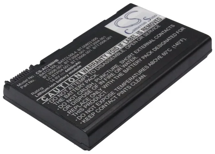 CS 4400mAh battery for Acer Aspire 9010,9100 Series,9100WLMi,9101WLMi,9102WLC,9102WLCi,9102WLMi,9103WLMi,9104LM