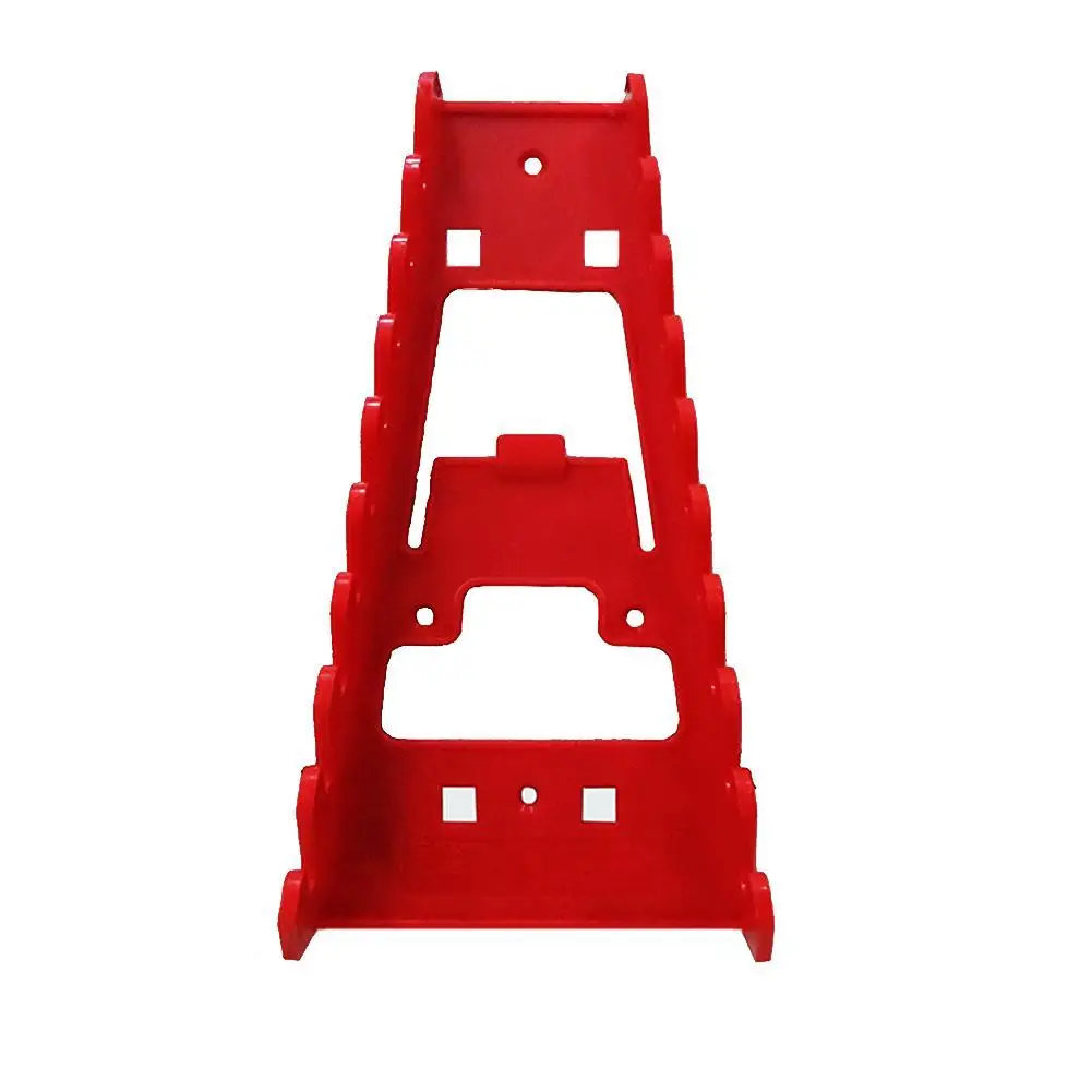 Chave Organizer Plastic Tray Sockets, Vermelho e Preto Armazenamento Ferramentas Rack, Sorter Standard Spanner Titulares