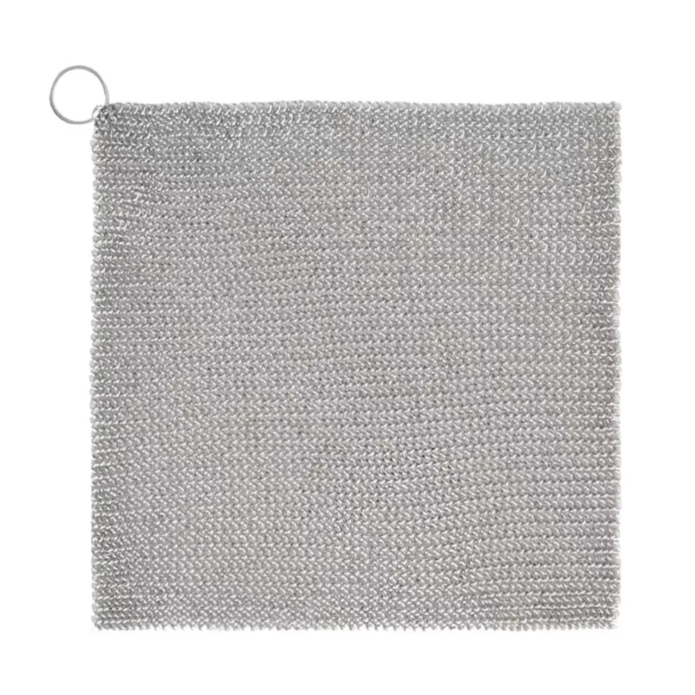 Square Stainless Steel Dishcloth Rust-free No Residue Pan Rust Remover Corrosion Resistant Hangable Steel Wool Restaurant
