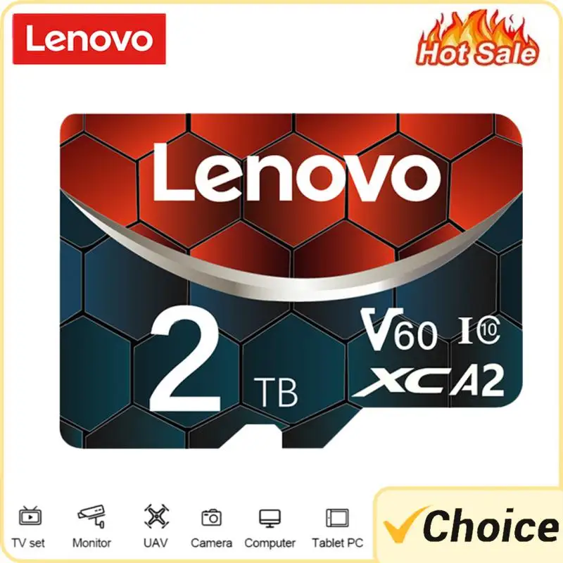 Lenovo 2TB Ultra Memory Card 512GB 256GB SD/TF Flash Memory Card 128GB SD Card 1TB TF Card per telefono Drone Camera Ps4 Ps5 PC