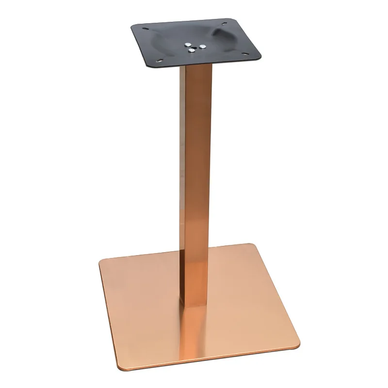 Factory Direct 2026 Stainless steel foot coffee dessert milk tea shop dining restaurant rock slab table hotel apartment dining t