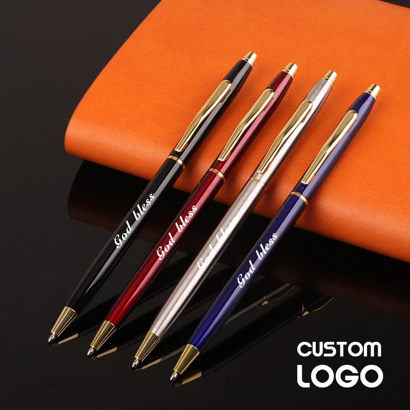 

50pens Business Simple Ballpoint Pen Personalized Custom Pens Student School Teacher Gift Pen Office Supplies Stationery