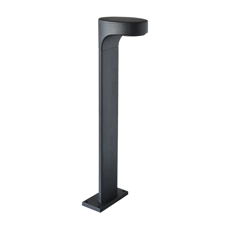 Modern Dark Grey Anti Corrosion Design Adjustable Lightness Outdoor Garden Bollard Light