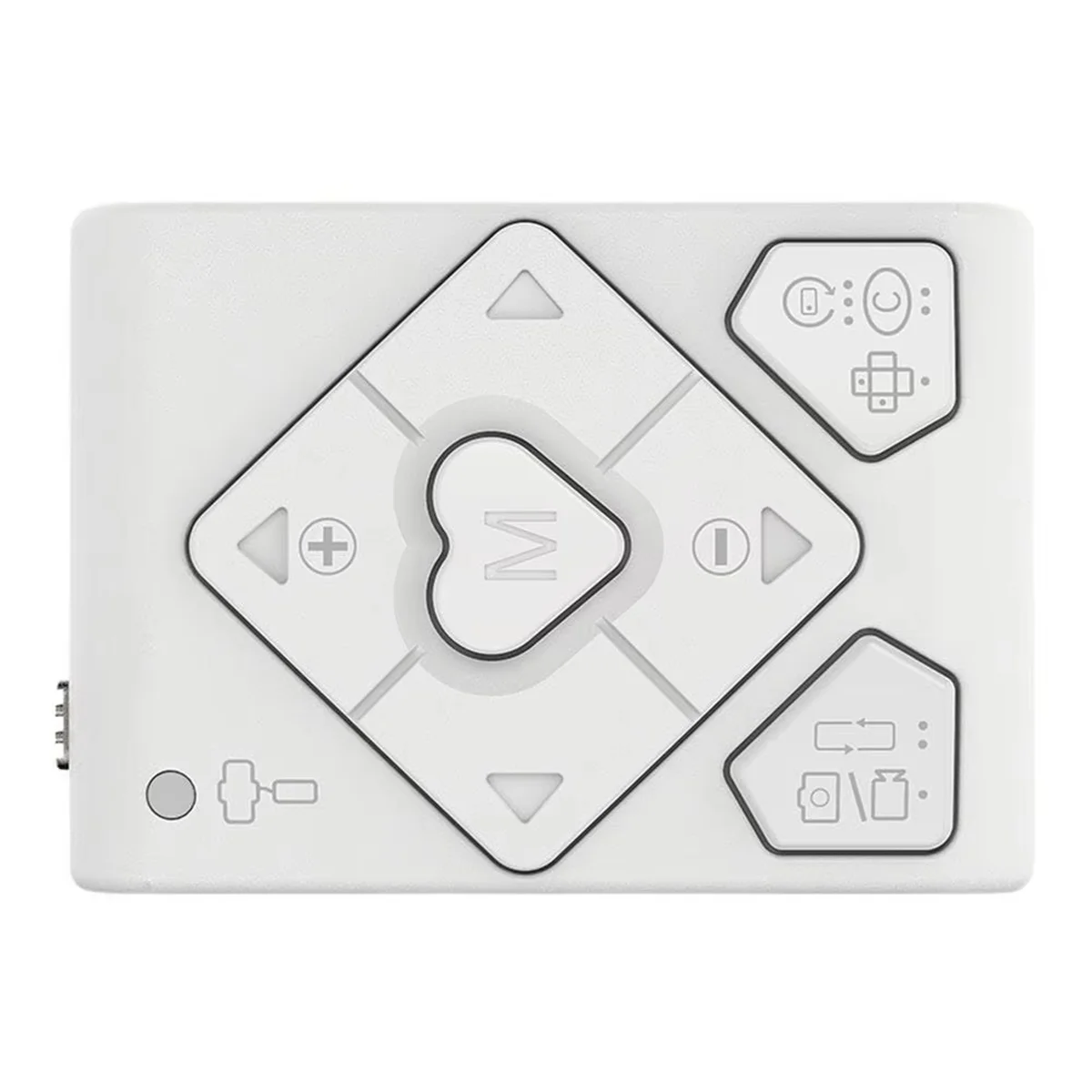(A26M) HRT-03 BT Remote Control for Hohem ISteady XE/X2/V2/V2s/M5/M6/MT2/Q/Pro 4/Mobile+ Smartphone Gimbal Stabilize White