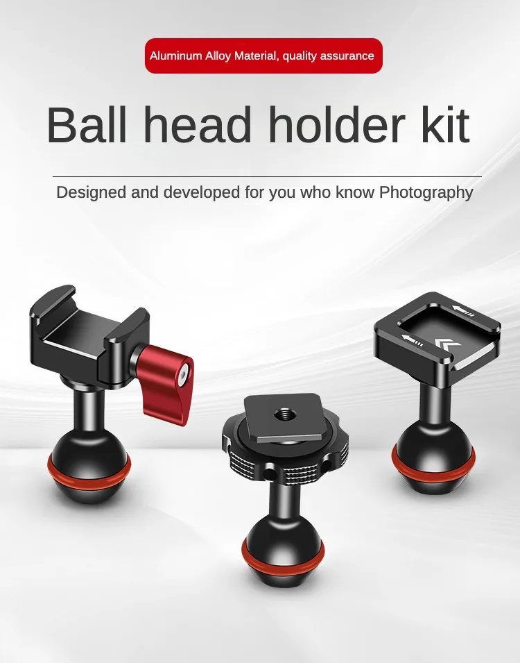 Minitor Magic Arm Dual Head 20 mm Kugelkopf NATO-Klemme Kaltschuhhalterung 1/4 Schraube für DSLR-Kamerakäfig Fülllicht LED-Mikrofonhalterung – Detail 3