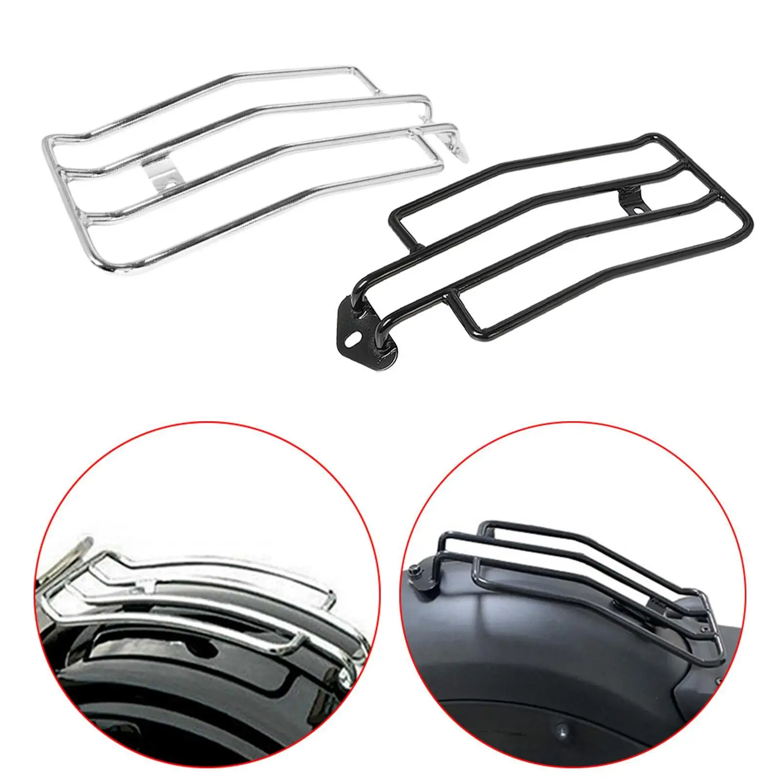 

Luggage Holder Baggage Carrier Bracket Metal Sturdy Simple Installation Tail