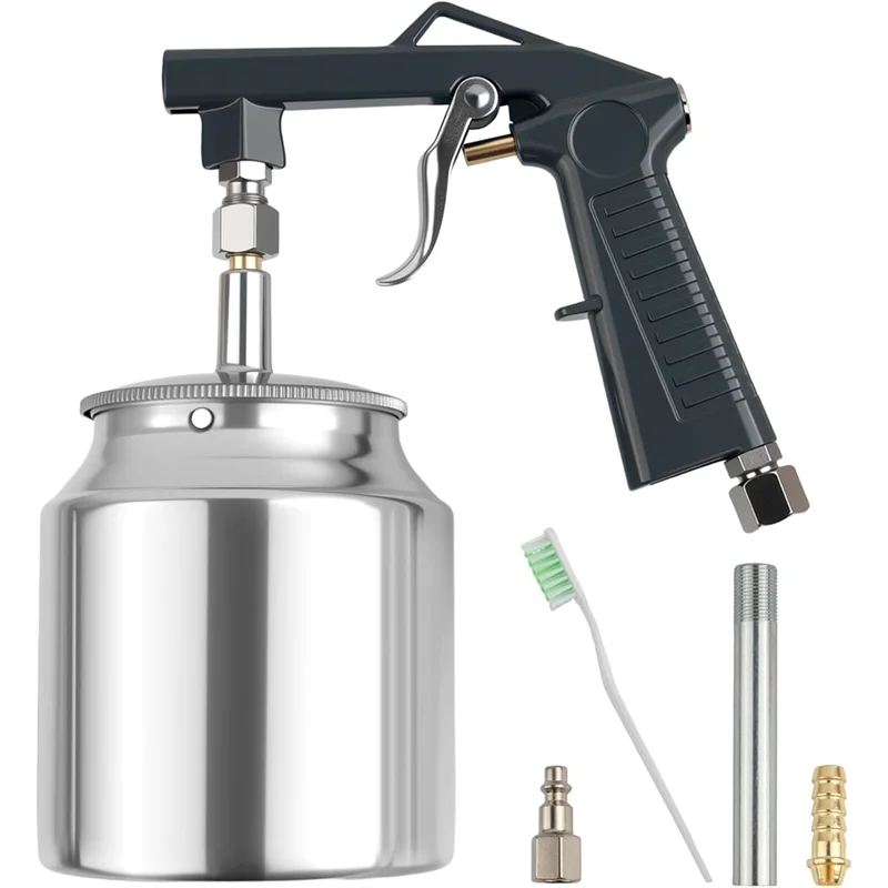 

SOFT-For Spraying Gun 1/4" NPS Inlet Undercoating Fluid Film Spraygun With Fluid Canister For Rubberized Undercoat& Coatings