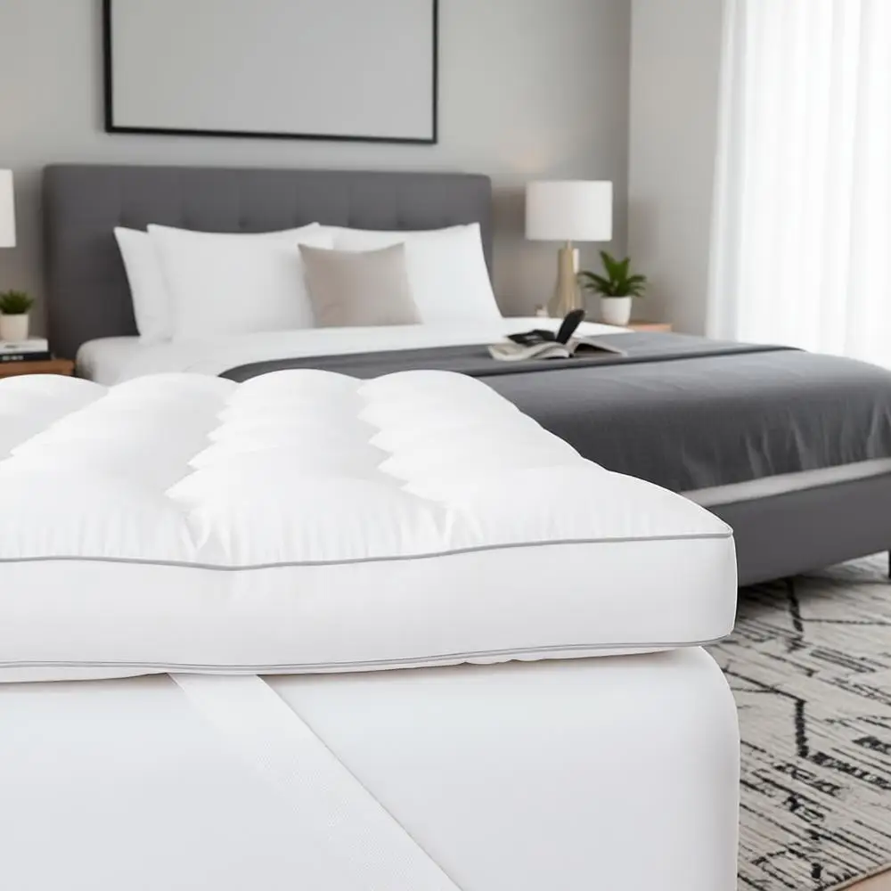 

Наматрасник из пены с эффектом памяти, размер Queen, для снятия боли в спине, толстый, аналог пуха, дышащий и мягкий, 80x60 см