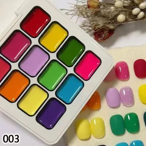12-Farben-Y2K-Fluoreszierender Gel-Nagellack, dauerhaft entfernbar, UV/LED-Nagellack.