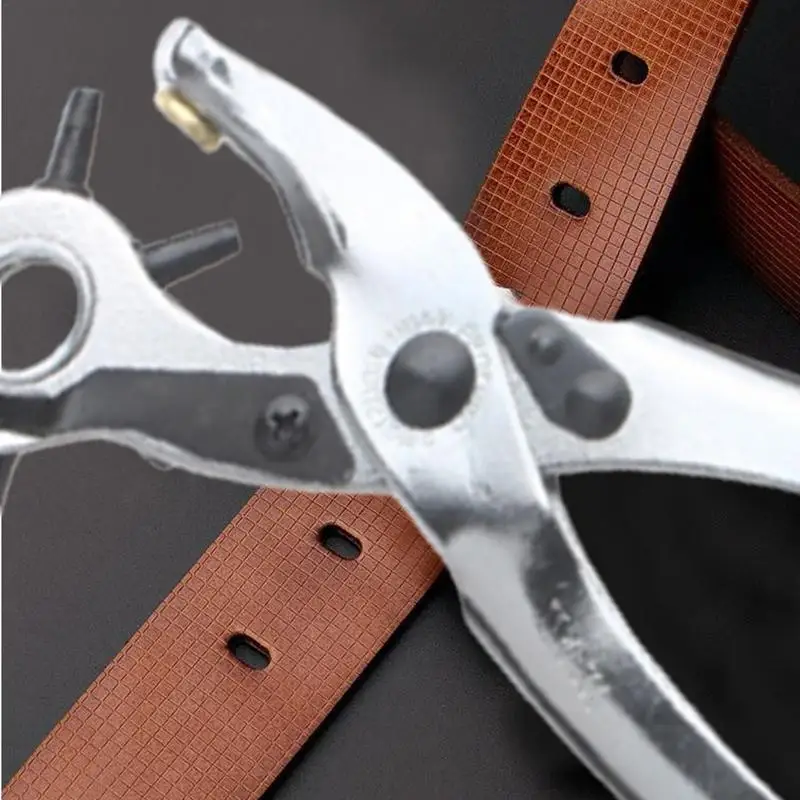 Belt Puncher For Leather Heavy Duty Multi-Size Hole Puncher Tool Watch Bands Straps Dog Collars Saddles Shoes Fabric DIY Home Or